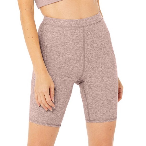 ALO Yoga | Shorts | High Waist Alosoft Flow Biker Short Zinc Heather |  Poshmark